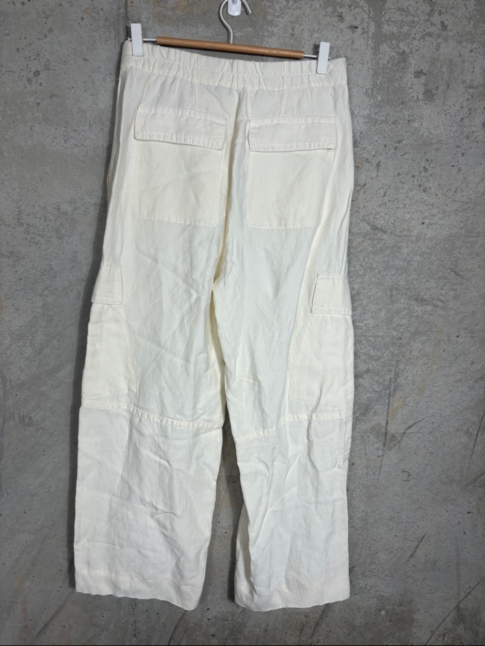 Vince Wide Leg Cargo Pants Bone - Picture 5 of 11